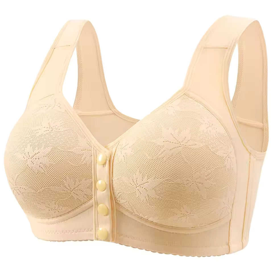 Underwear Women's Sleep Gathering Front Buckle Bra