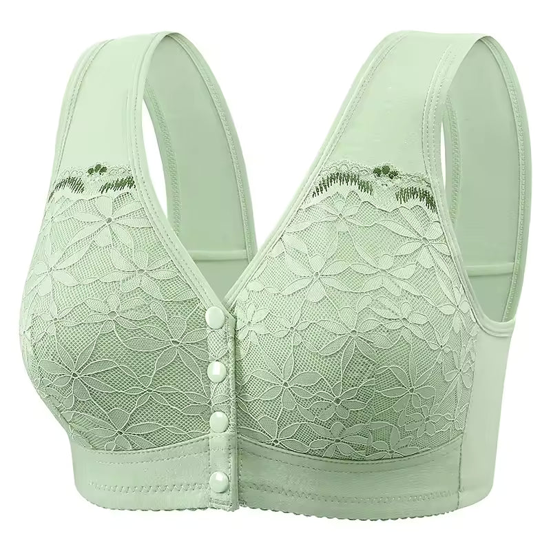 Soft Cotton Thin Cup Front Buckle Underwear