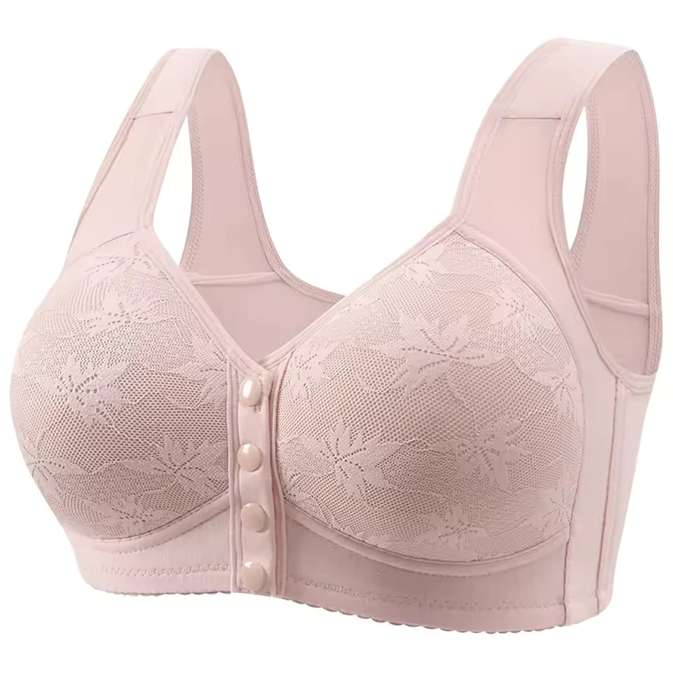 Underwear Women's Sleep Gathering Front Buckle Bra
