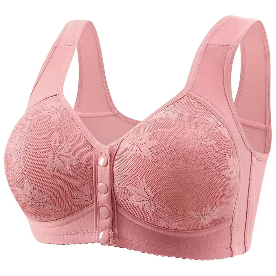 Underwear Women's Sleep Gathering Front Buckle Bra