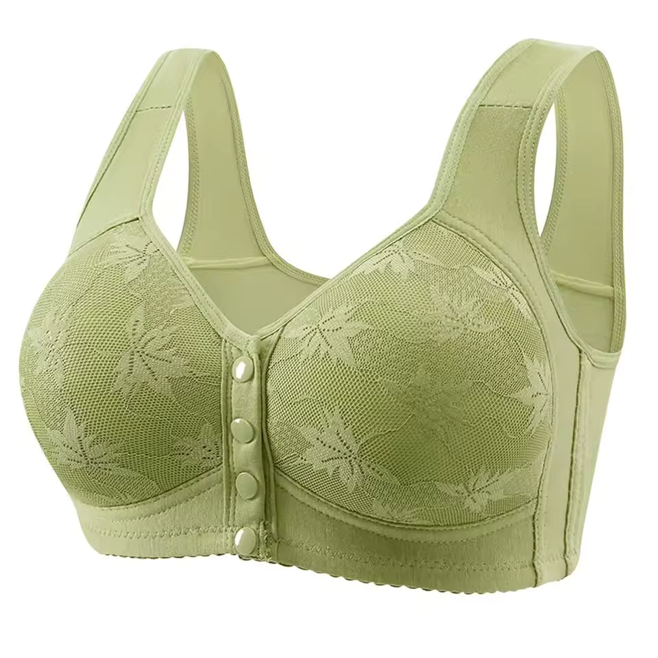 Underwear Women's Sleep Gathering Front Buckle Bra